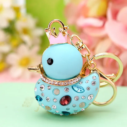 ✨🦆 Sparkly Diamante Rubber Ducky Bag Charm & Keyrings (Multiple Colour Choices!) 🦆✨