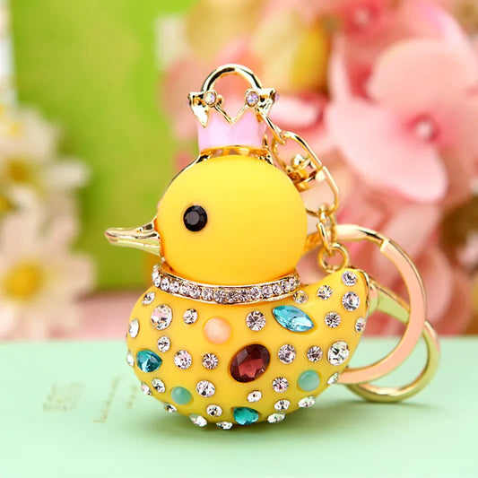 ✨🦆 Sparkly Diamante Rubber Ducky Bag Charm & Keyrings (Multiple Colour Choices!) 🦆✨