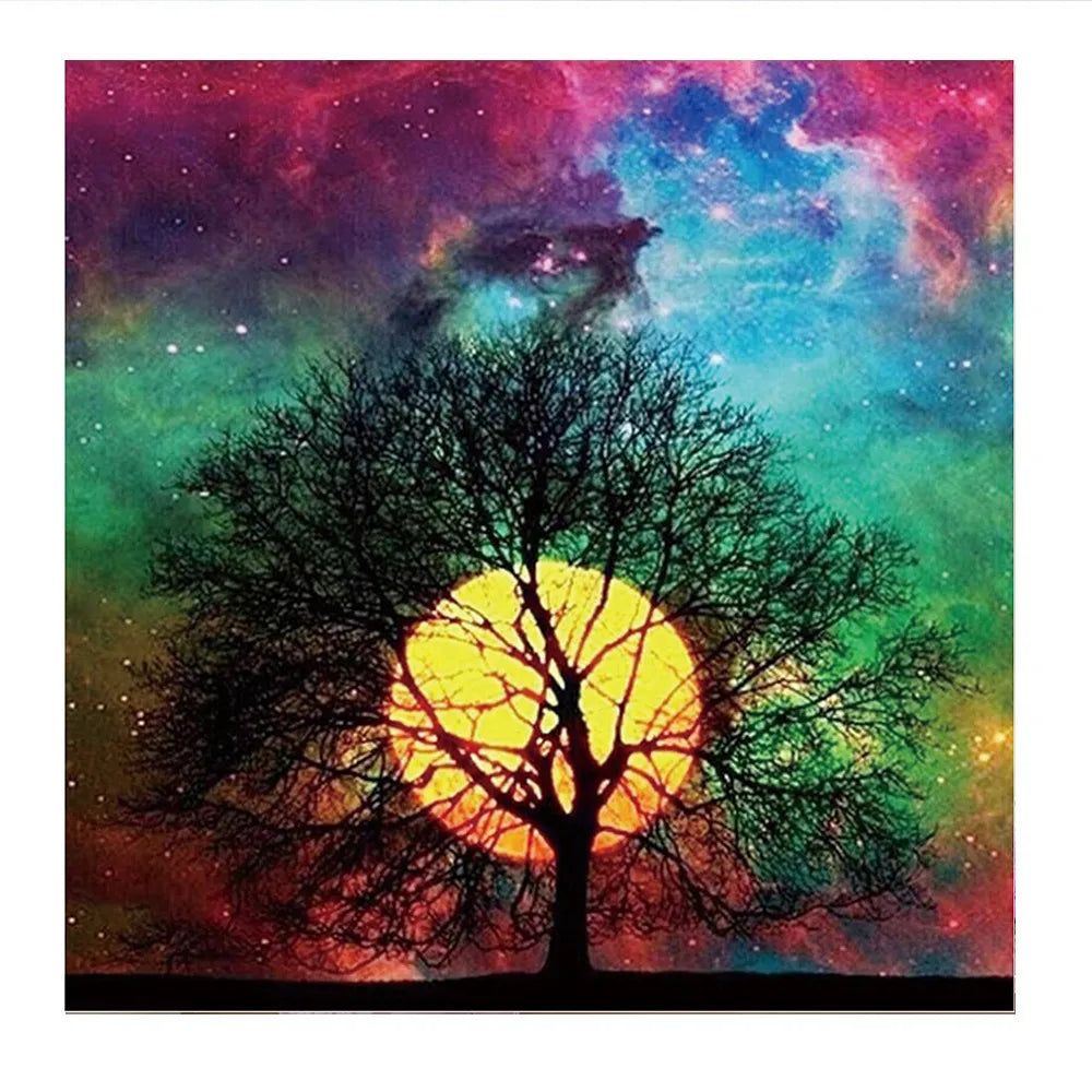 🌙🌳 30*30 Mystical Moon Tree Diamond Painting 🌳🌙