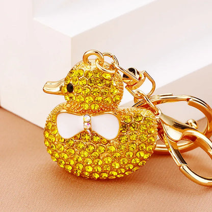 ✨🦆 Sparkly Diamante Rubber Ducky Bag Charm & Keyrings (Multiple Colour Choices!) 🦆✨