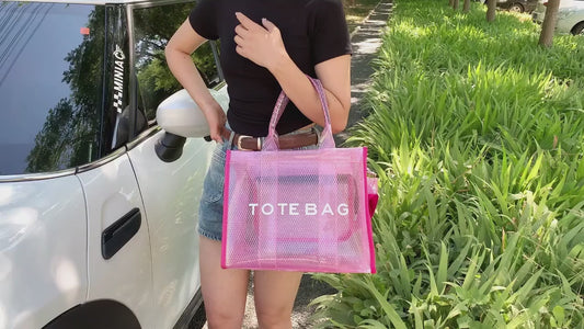 👜✨ Women’s PVC Square Clear Zipper Tote Bag ✨👜