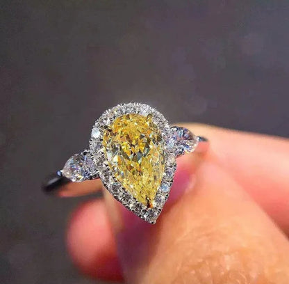 ✨💍 Luxury 925 Sterling Silver Topasz Sapphire Ring 💍✨
