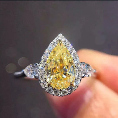 ✨💍 Luxury 925 Sterling Silver Topasz Sapphire Ring 💍✨