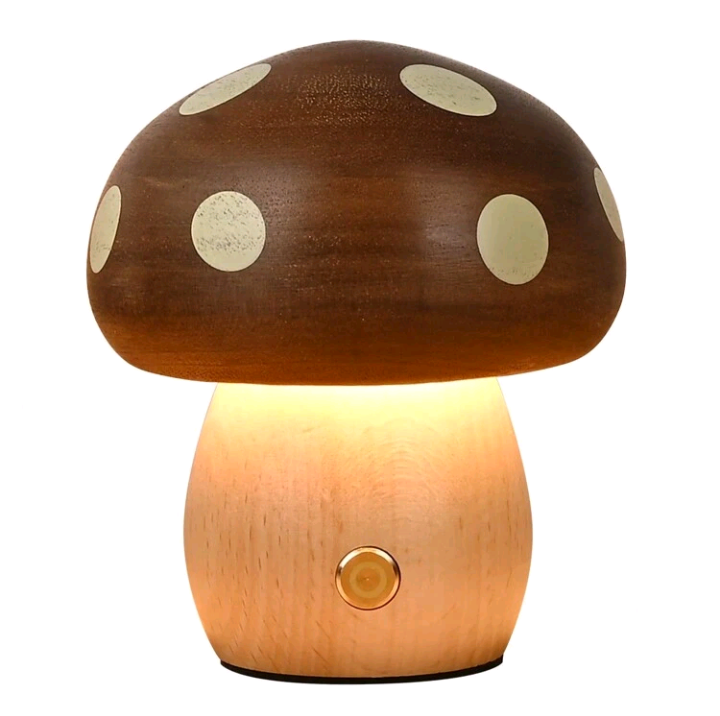 🍄  LED Wooden Mushroom Light 🍄
