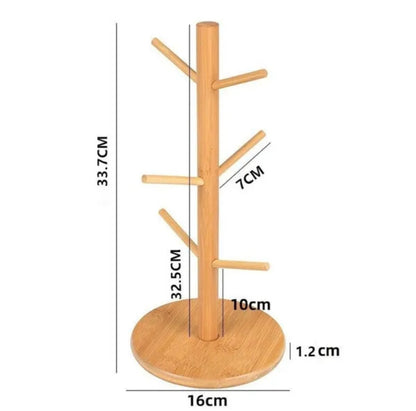 ☕ Wooden Mug Holder Rack ☕