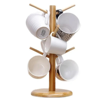 ☕ Wooden Mug Holder Rack ☕