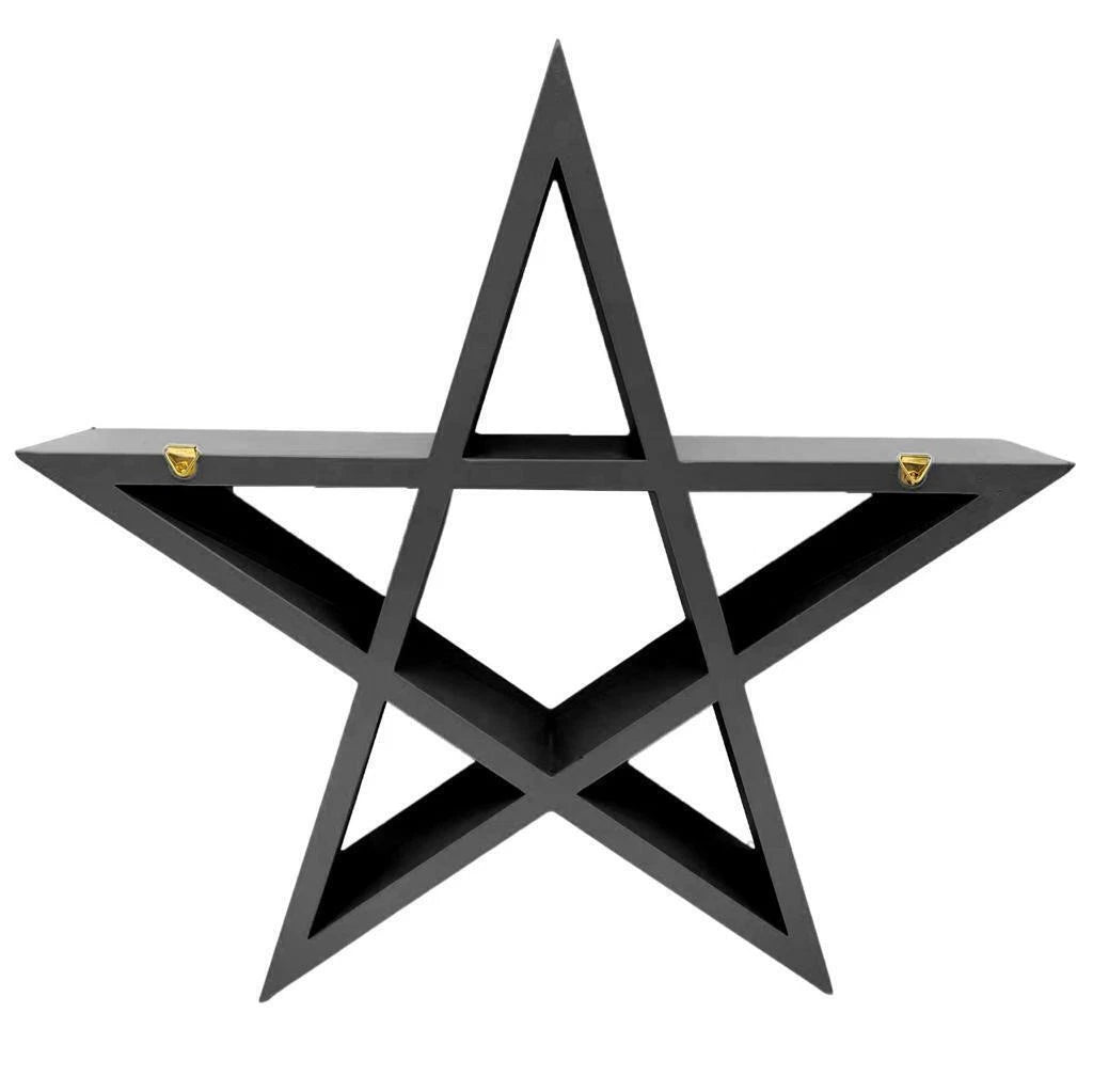🌟 Pentagram Shelf – Modern Gothic Décor 🌟
