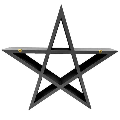 🌟 Pentagram Shelf – Modern Gothic Décor 🌟