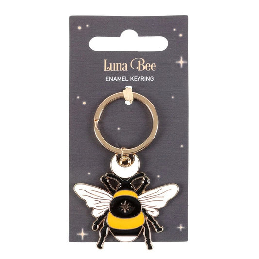 🌙🐝 Dark Forest / Luna Bee Enamel Keyring 🐝🌙