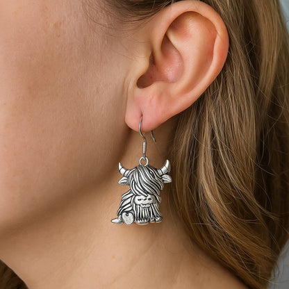 🐮 Highland Cow Drop Earrings 🐮