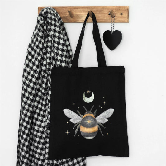 🐝 Dark Forest Bee Mystical Tote Bag 🐝
