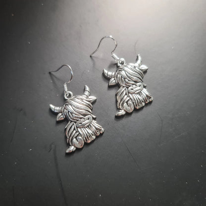 🐮 Highland Cow Drop Earrings 🐮