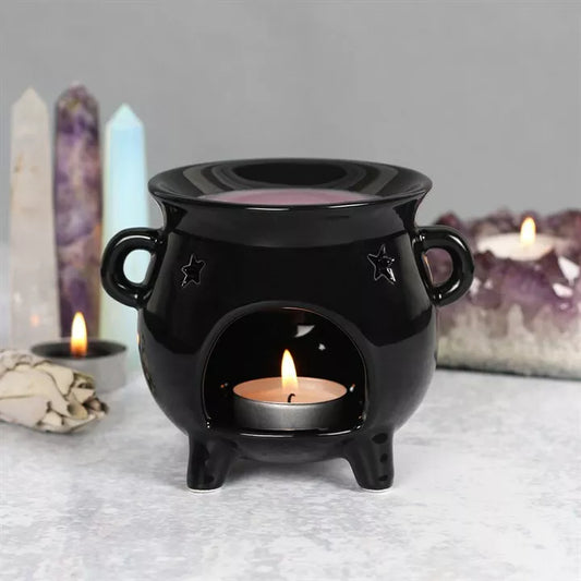 ✨🔮 Eden Large Black Cauldron Oil Burner 🔮✨