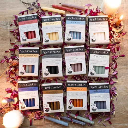 🕯️✨ 12 x Herbal Magick Spell Candles – Multiple Options Available! ✨🕯️