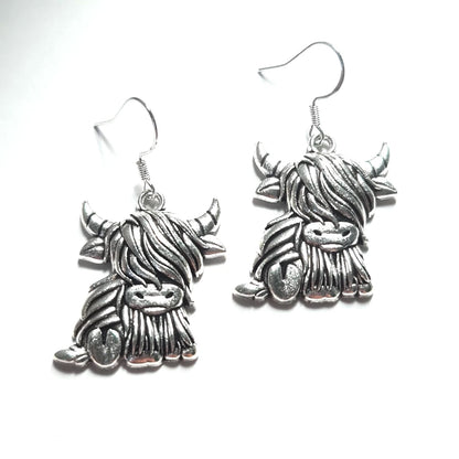 🐮 Highland Cow Drop Earrings 🐮
