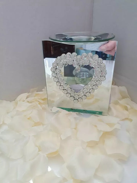 ❤️✨ Heart Glass Burner – For Oil, Wax, or Granules ✨❤️