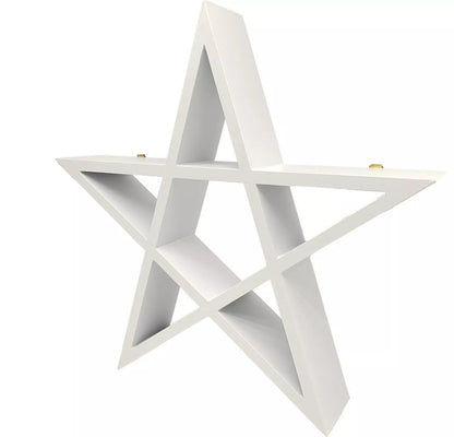 🌟 Pentagram Shelf – Modern Gothic Décor 🌟