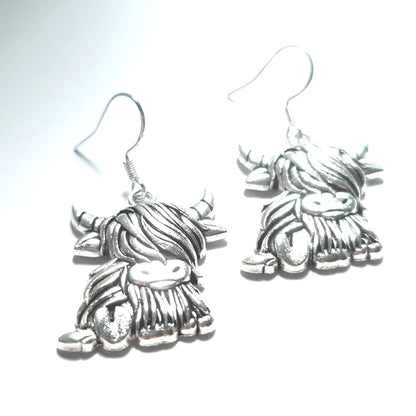 🐮 Highland Cow Drop Earrings 🐮