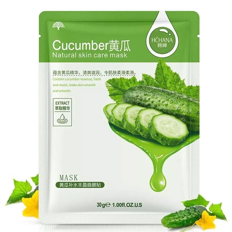 ✨ 6pc Beauty Natural Skincare Face Mask Sheets ✨