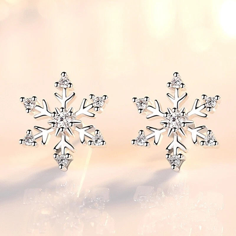 ❄️ SS925 Sterling Silver Snowflake Stud Earrings ❄️