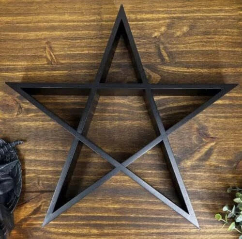 🌟 Pentagram Shelf – Modern Gothic Décor 🌟