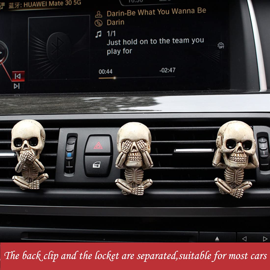 💀🚗 3pc Skull Car Fragrance Diffuser 🚗💀