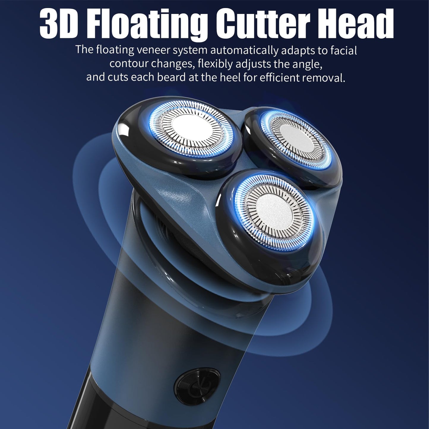 Electric Waterproof  Shaver for Men - Blue Skyline