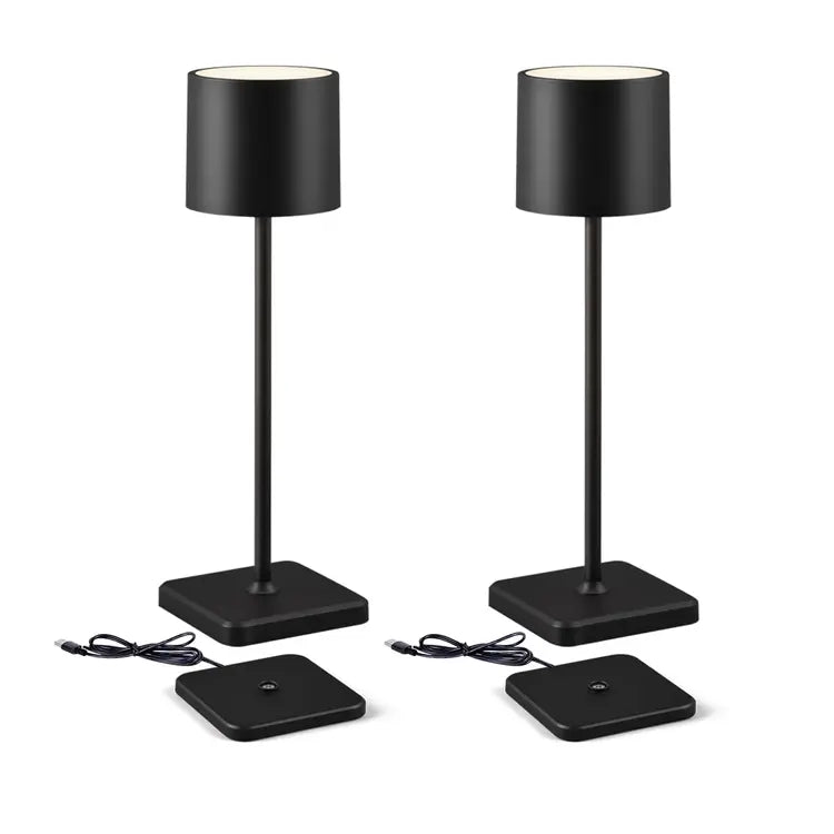2 Pack Cordless Rechargeable LED Table Lamps