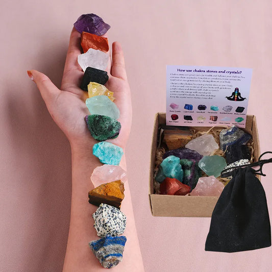 12pc Rough Crystals Set