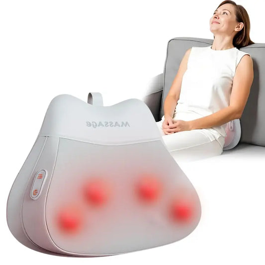 Cordless Shiatsu Back and Neck Massager with Heat Deep Tissue Kneading