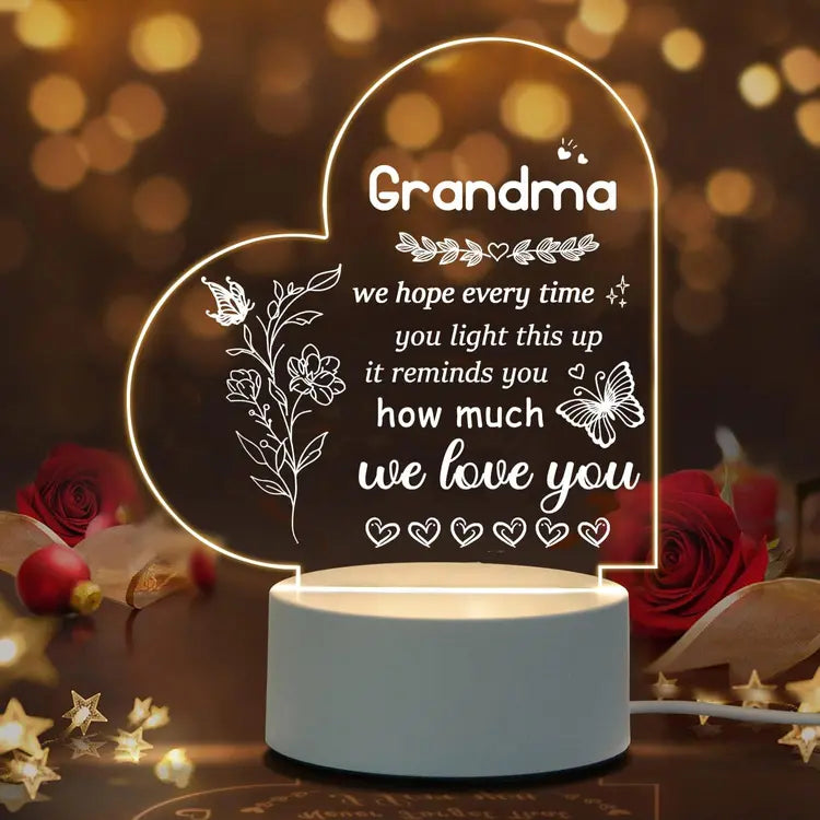 Grandma Heart Light Gift