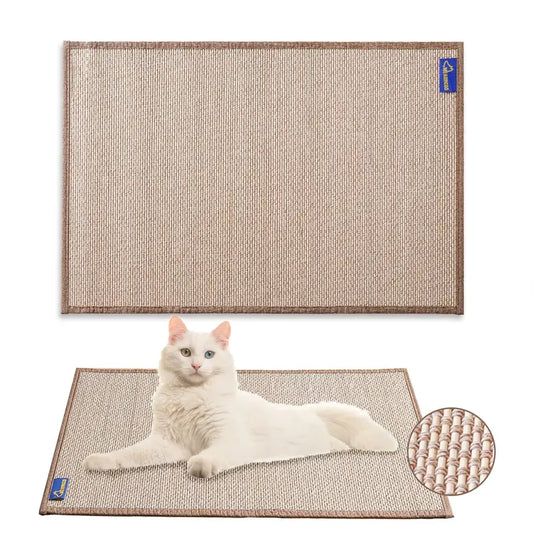 🐱🌿 2-Pack Bamboo Cat Scratcher Mat – 60x40cm 🌿🐱