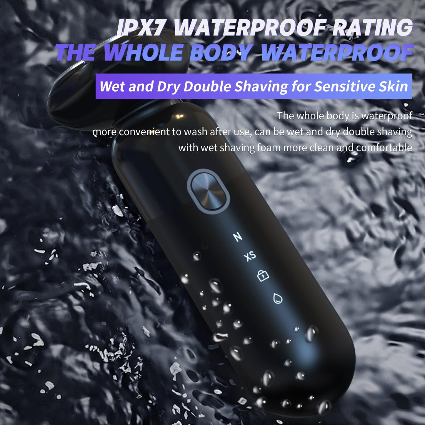 Electric Razor for Men Wet & Dry - Black Mocha