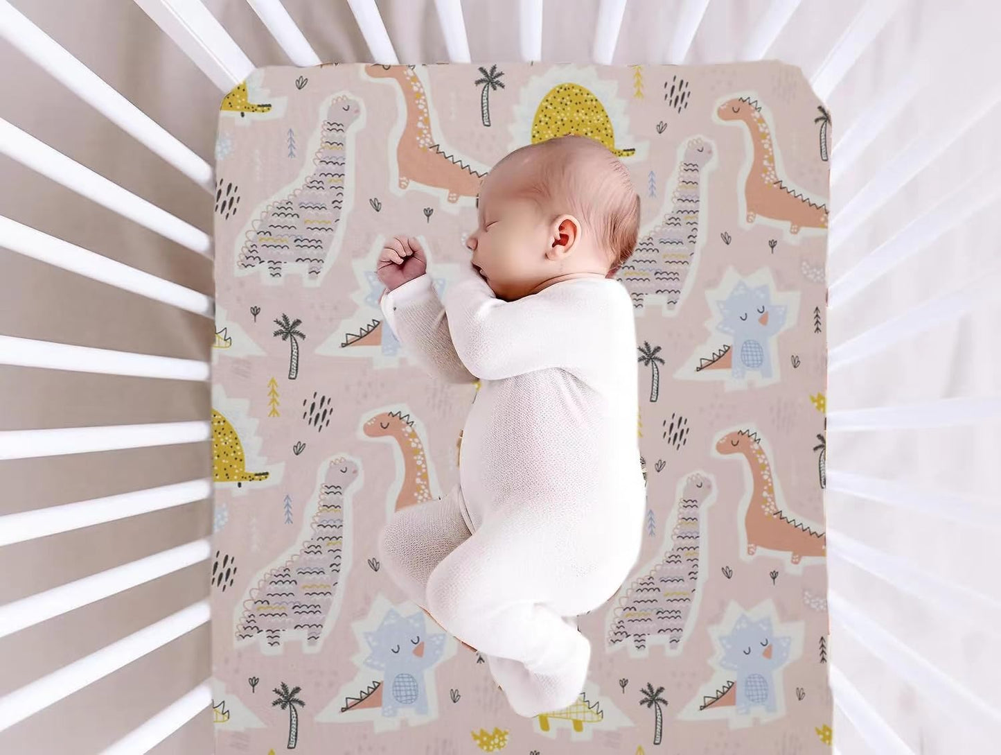 🦕🐳 Pack Of 2 Hypoallergenic Baby Cot Bed Fitted Sheets 🐳🦕