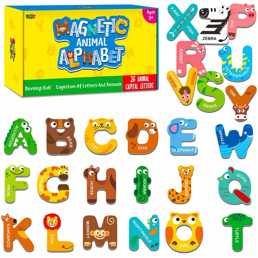 Large Magnetic Animal Alphabet Letters